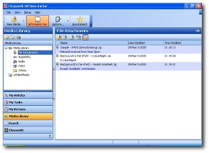 Keep all your important idea-inspiring stuff in a powerful Media Library