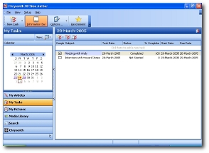 A Task Manager to help you organize your thoughts and various writing projects